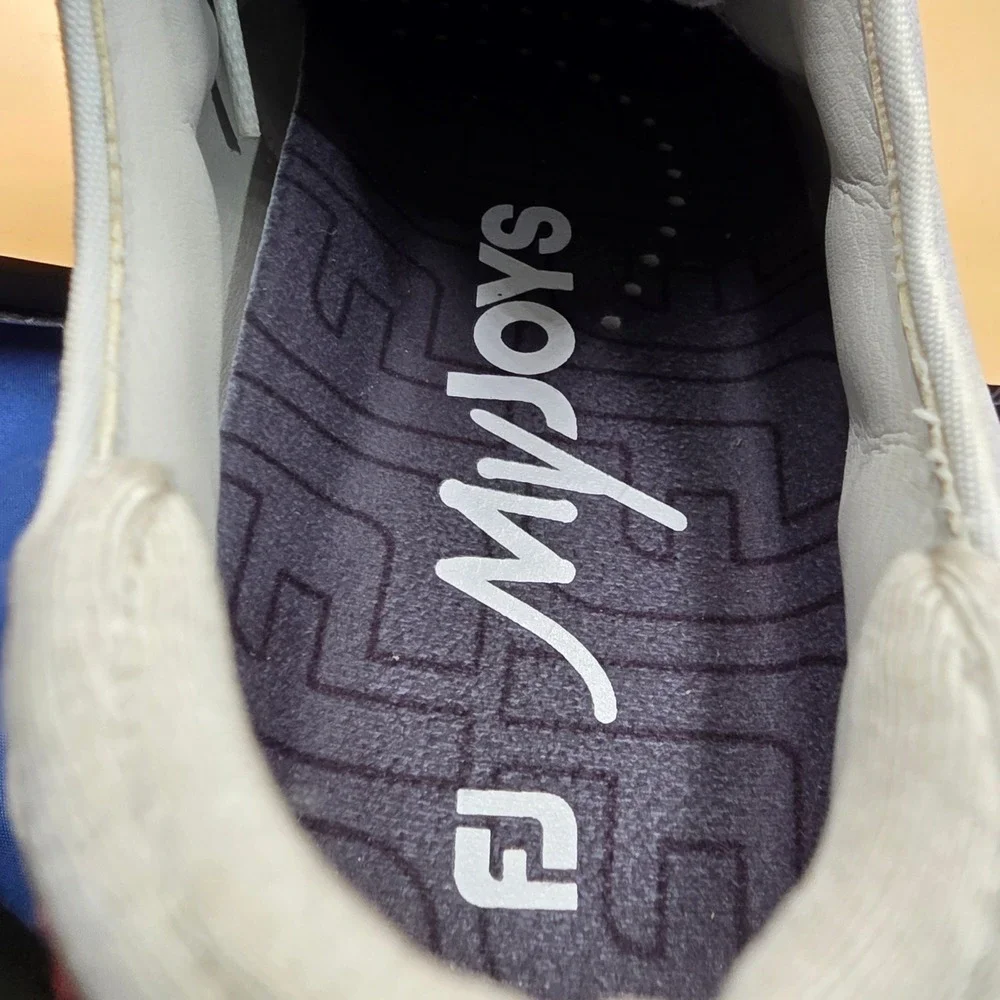 FootJoy MyJoys Traditions Womens Golf Shoes White Red Teddy Bear Wingtip 8.5 M